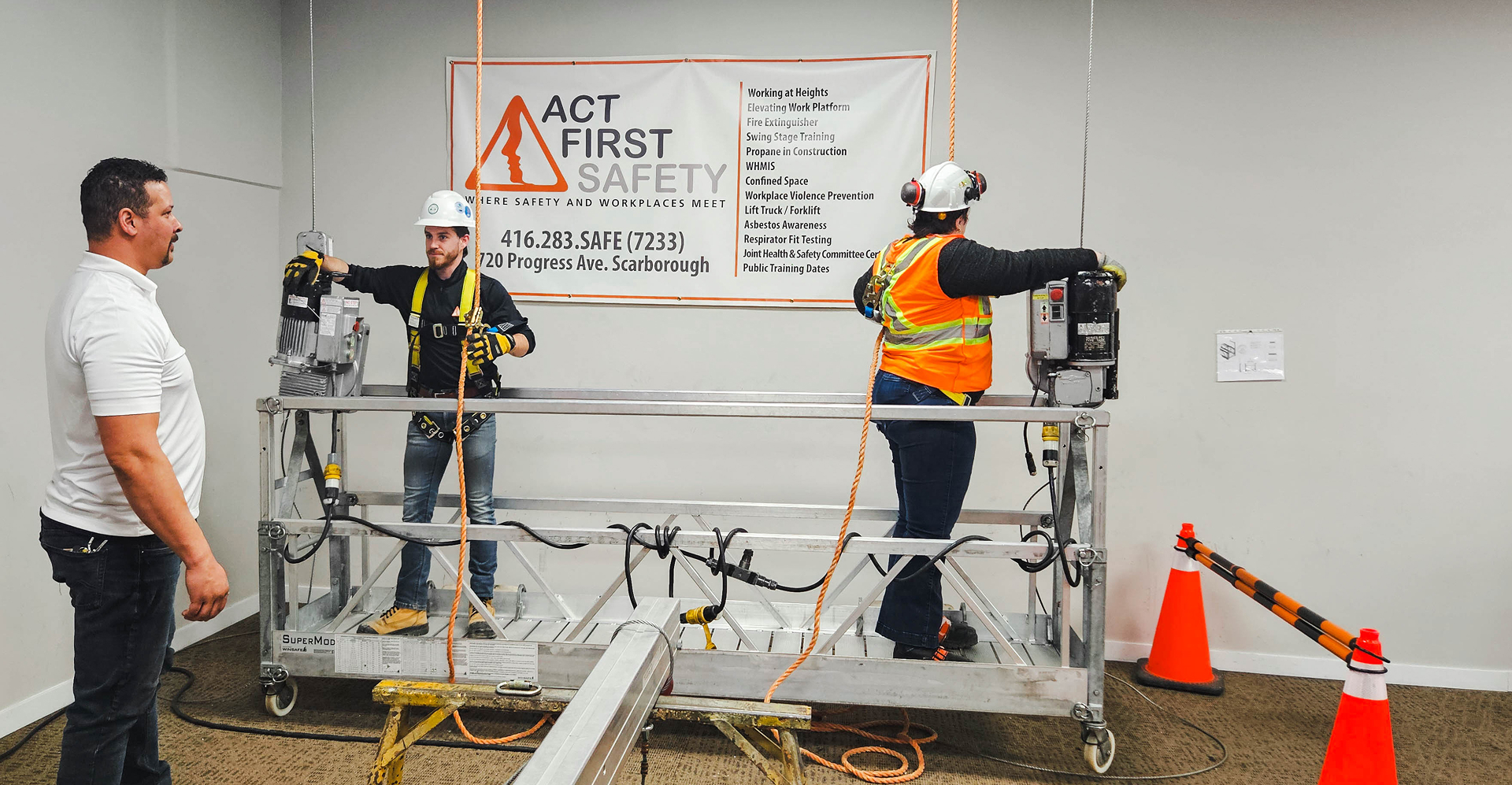 Workplace safety training session
