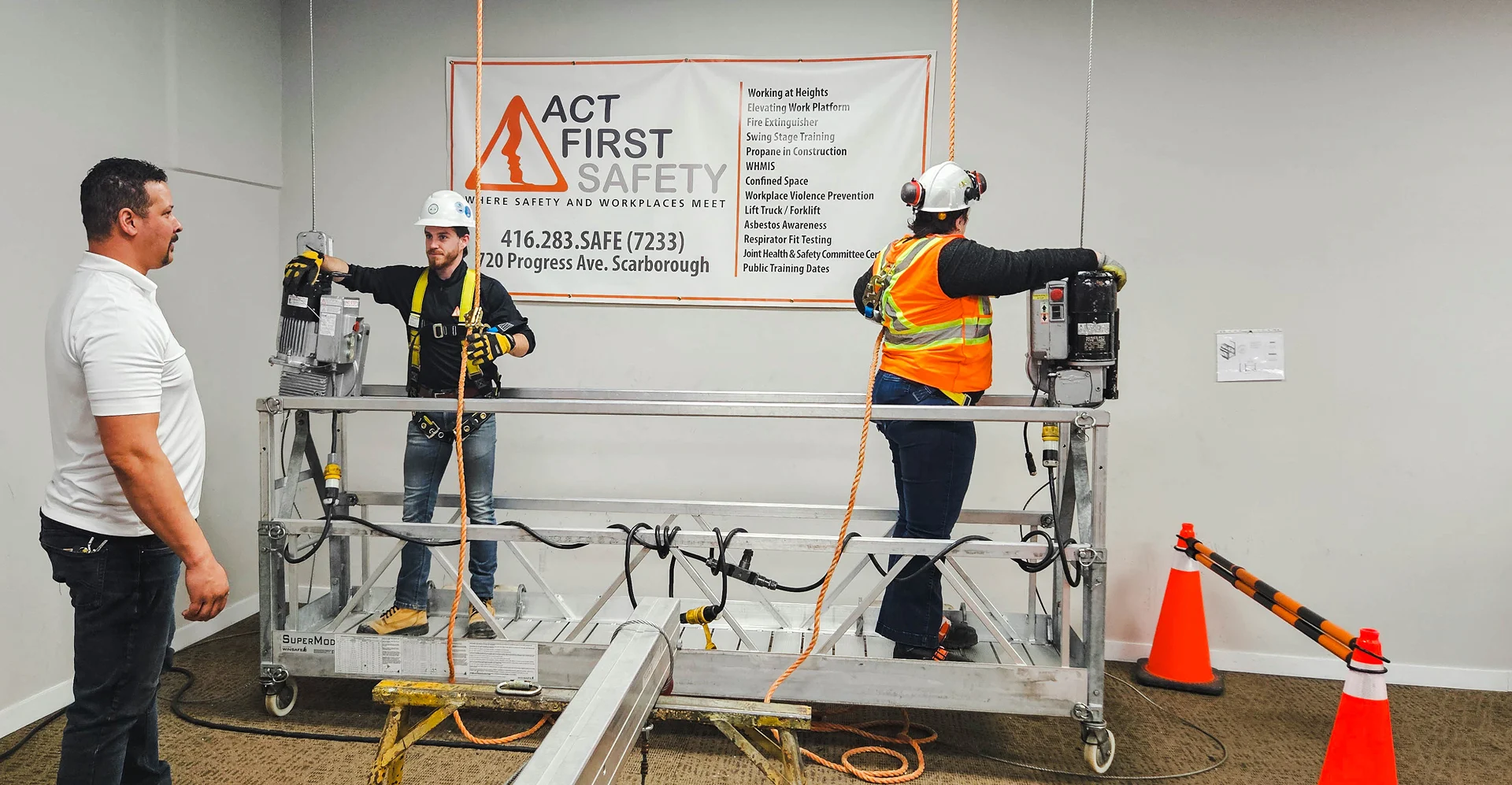 Workplace safety training session