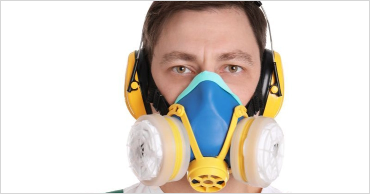 N95 respirators and toxic gases or vapors