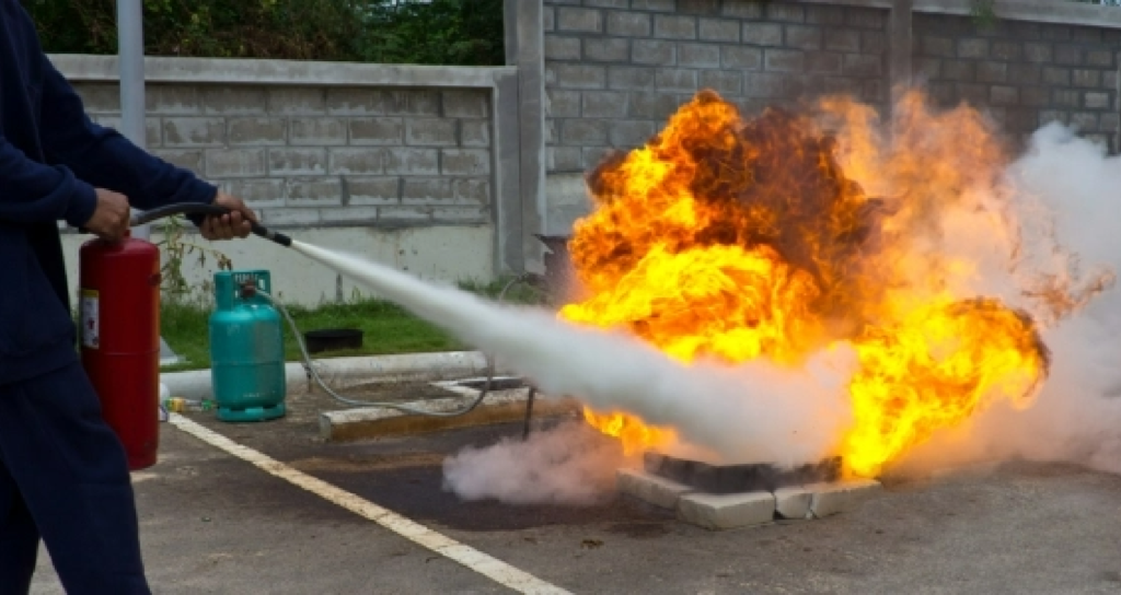 using abc fire extinguisher