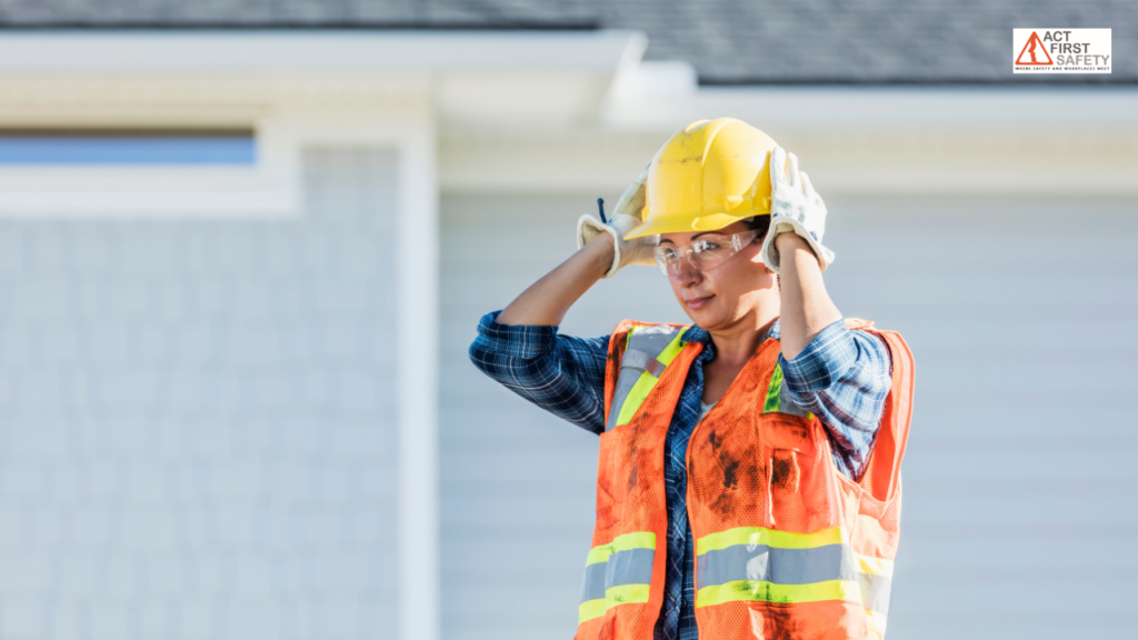 Image of lady safety worker at Act First Safety